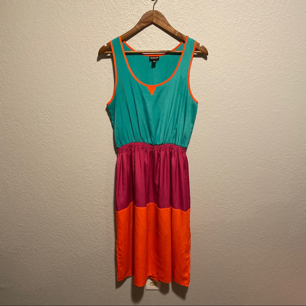 Allen B By Allen Schwartz Block Color Dress